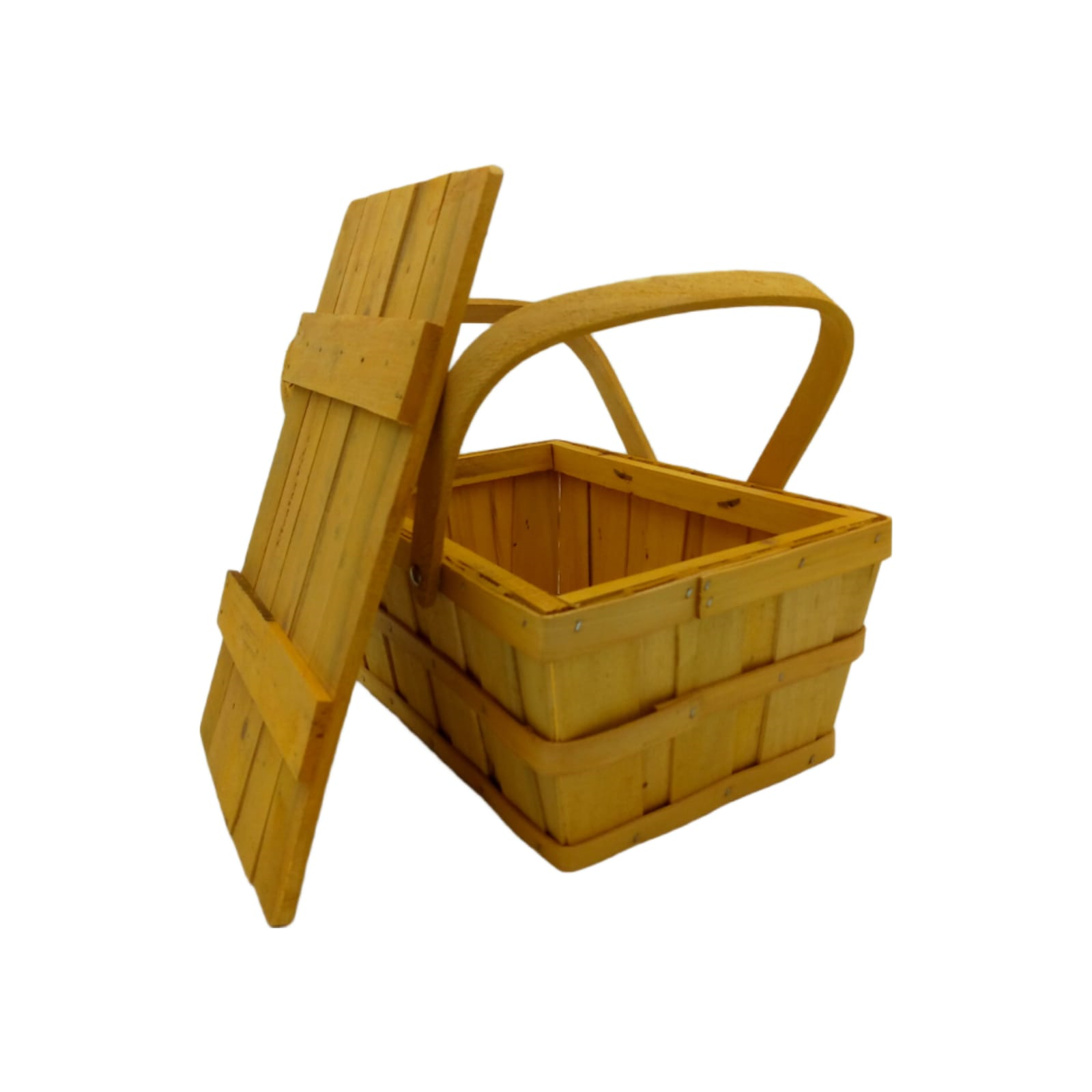 CANASTOS DE MADERA ORGANIZADORES CON TAPA Y ASA - Imagen 3