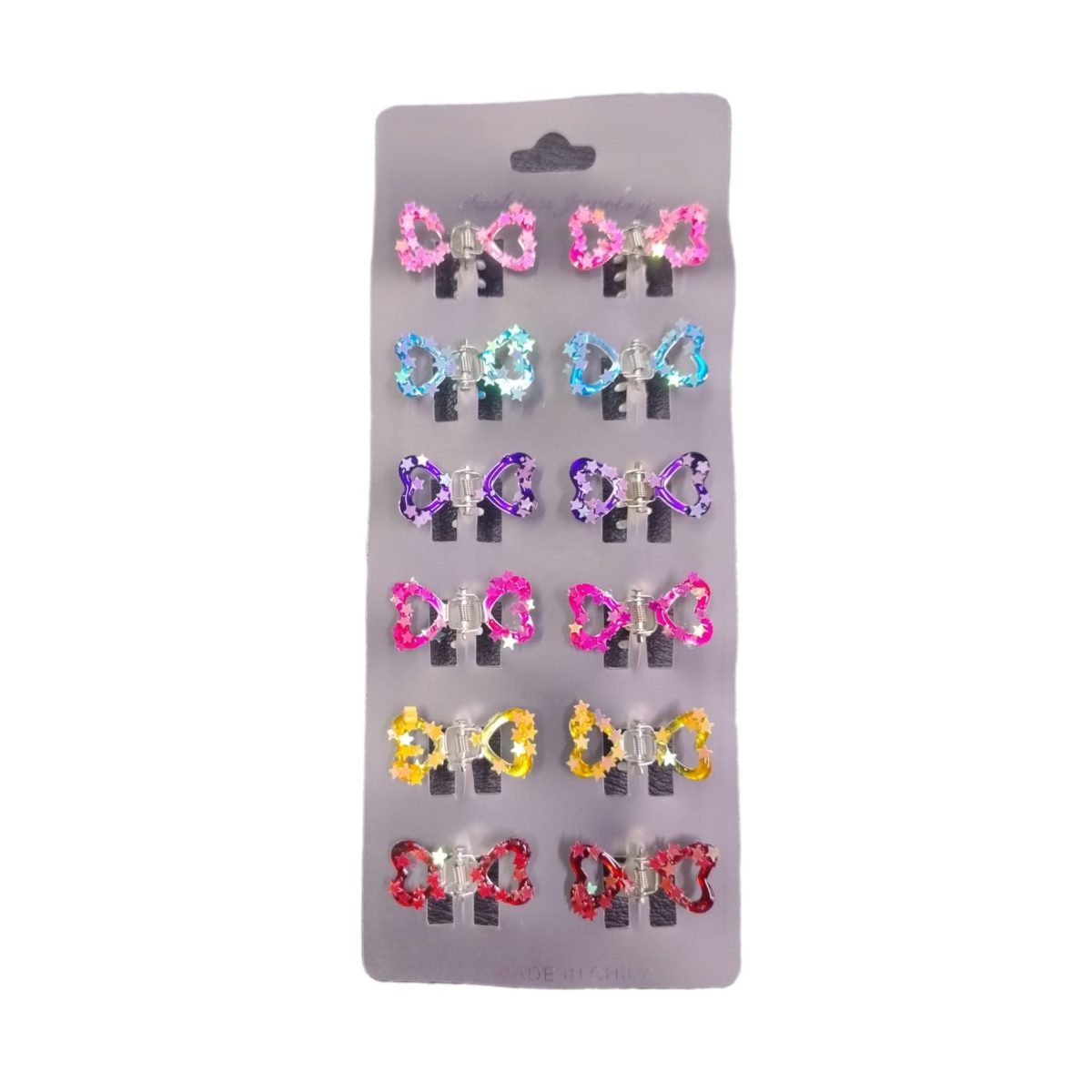BROCHE PELO MARIPOSA, DISEÑO CORAZON