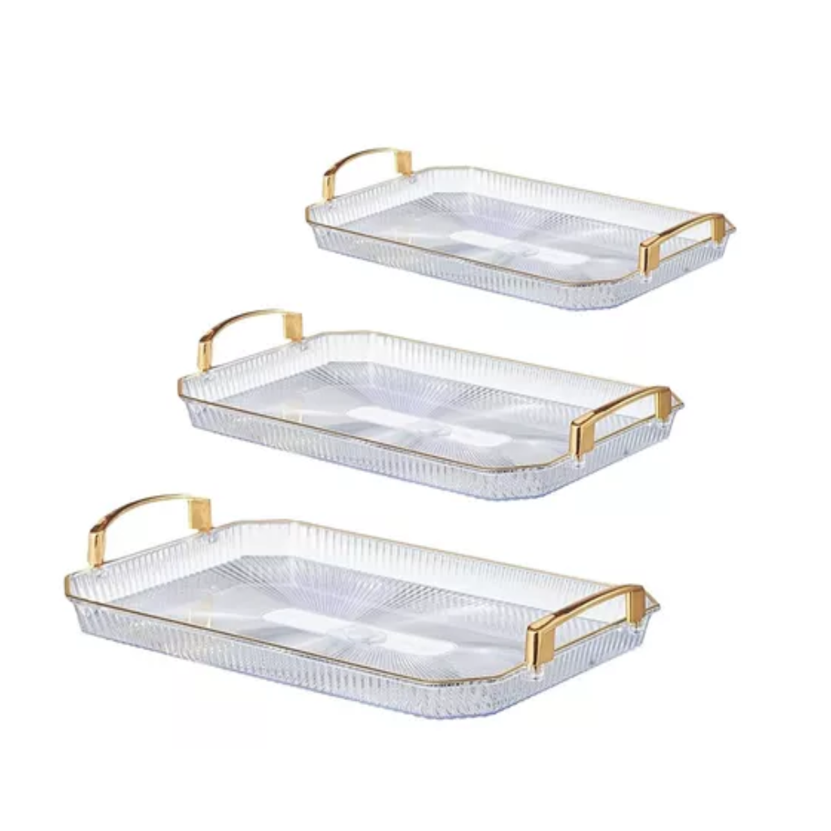 BANDEJAS X3 CON ASA LISA