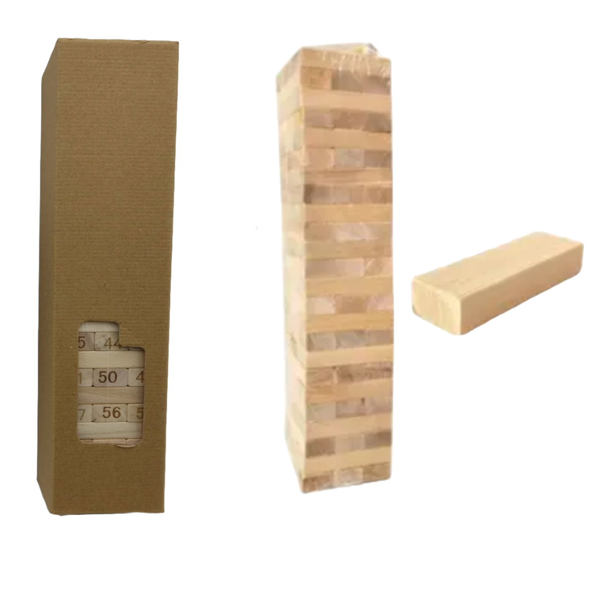 JUEGO GRUPAL DERRIBAR TORRE DE BLOQUES 72PCS