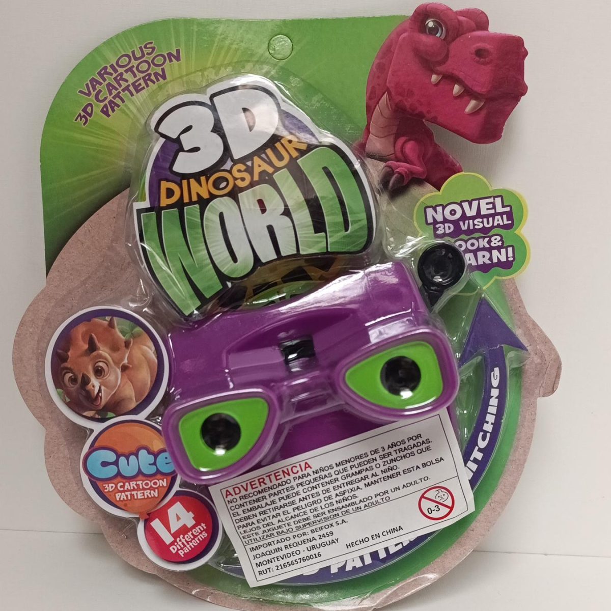VISOR 3D INFANTIL ASTRONOMIA / DINOSAURIO