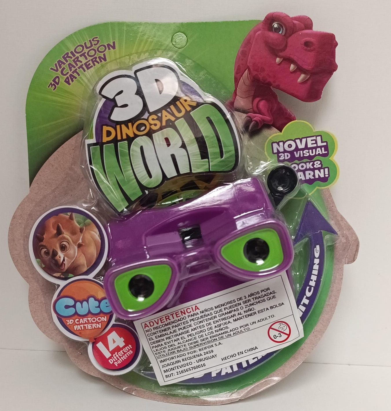 VISOR 3D INFANTIL ASTRONOMIA / DINOSAURIO