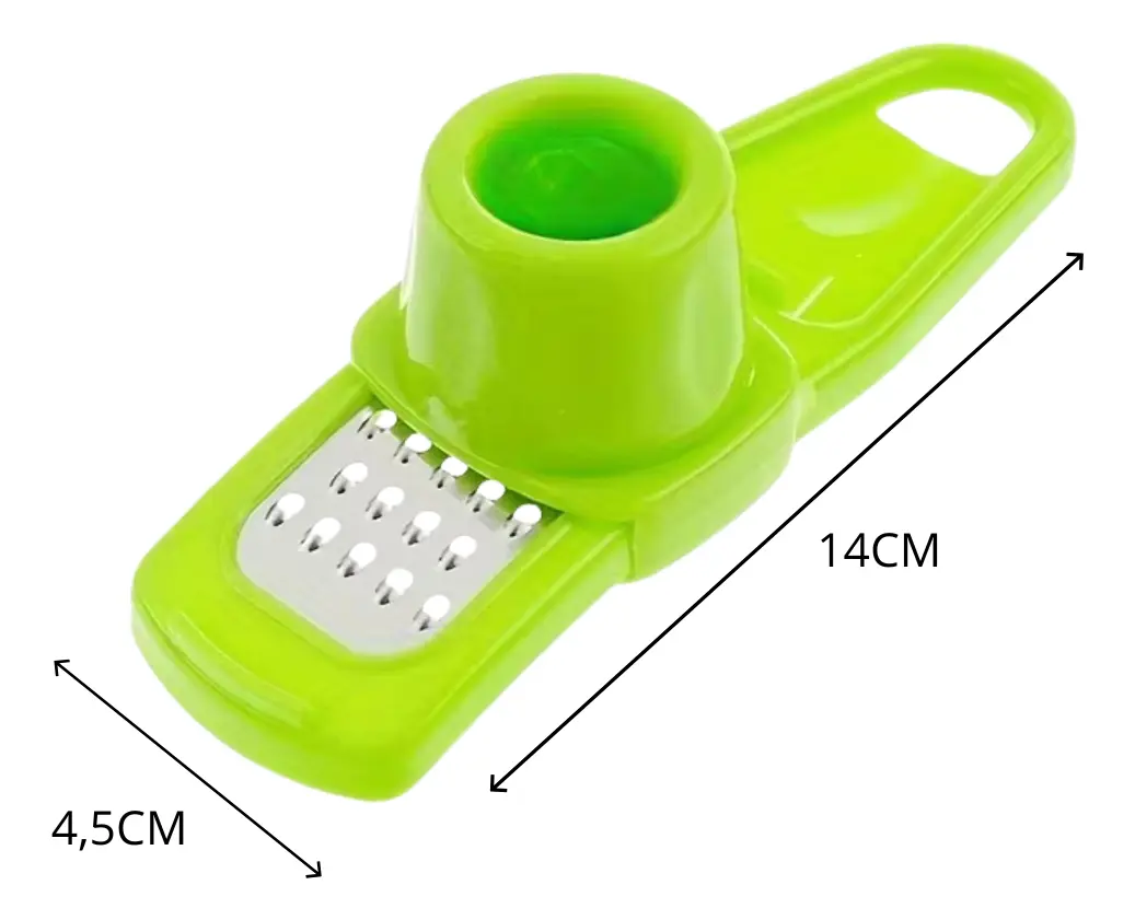 RALLADOR DE AJO PLÁSTICO ACERO INOX - Imagen 3