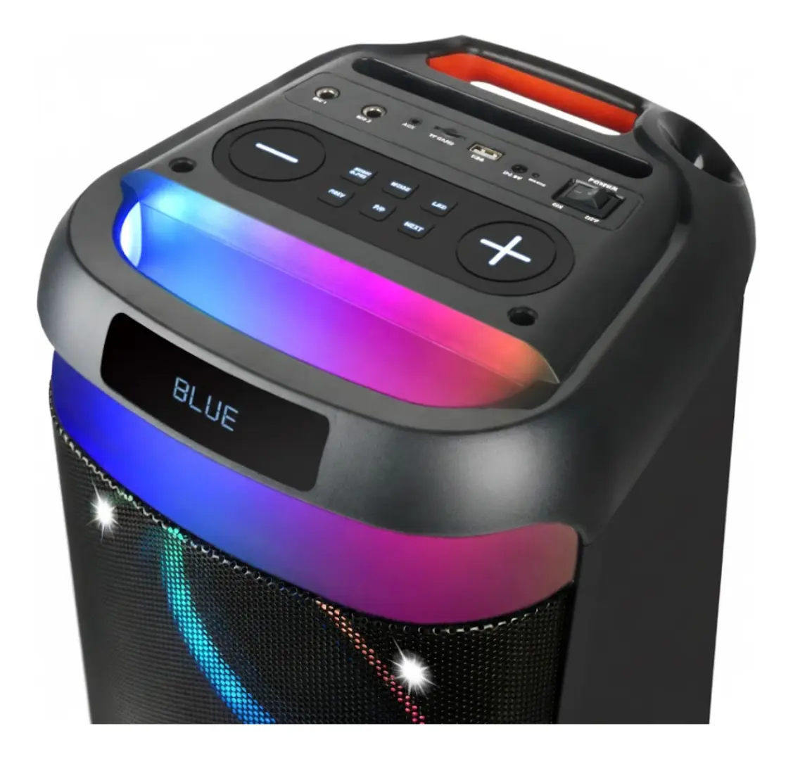 PARLANTE BLUETOOTH PORTATIL CON LUCES LED RGB - Imagen 2