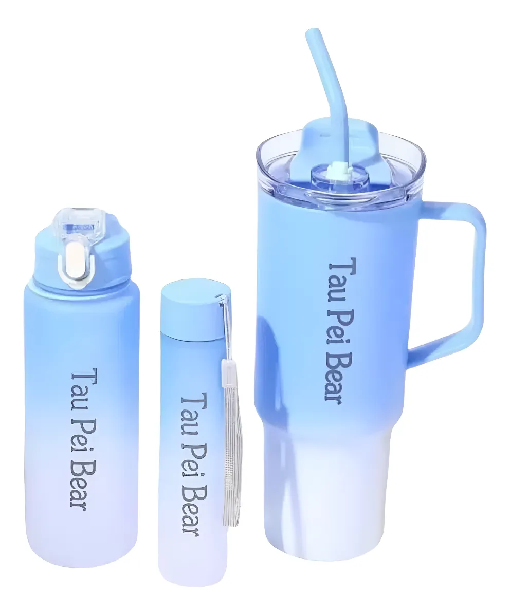 SET 3 VASOS BICOLOR