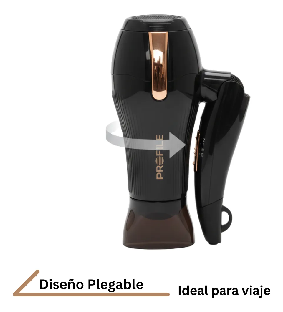 SECADOR DE PELO PLEGABLE 1500W - Imagen 2
