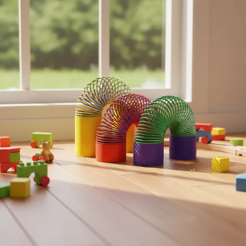 RESORTE ARCOÍRIS SLINKY JUGUETE SENSORIAL X3 - Imagen 4