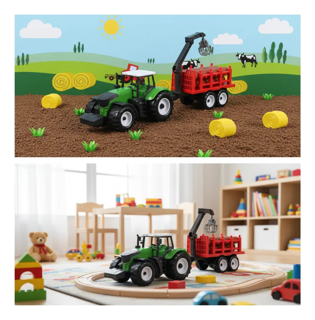 TRACTOR JUGUETE CON REMOLQUE - Imagen 3
