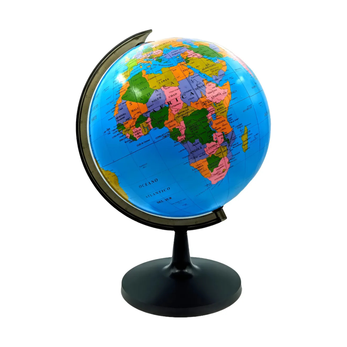 GLOBO TERRAQUEO CON BASE PVC LAMINA MATE